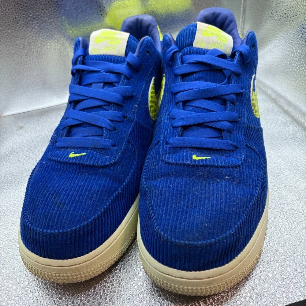 Size 13 Nike X Olivia Kim Air Force 1 07 NXN Blue Volt Womens Shoes CK3314-400